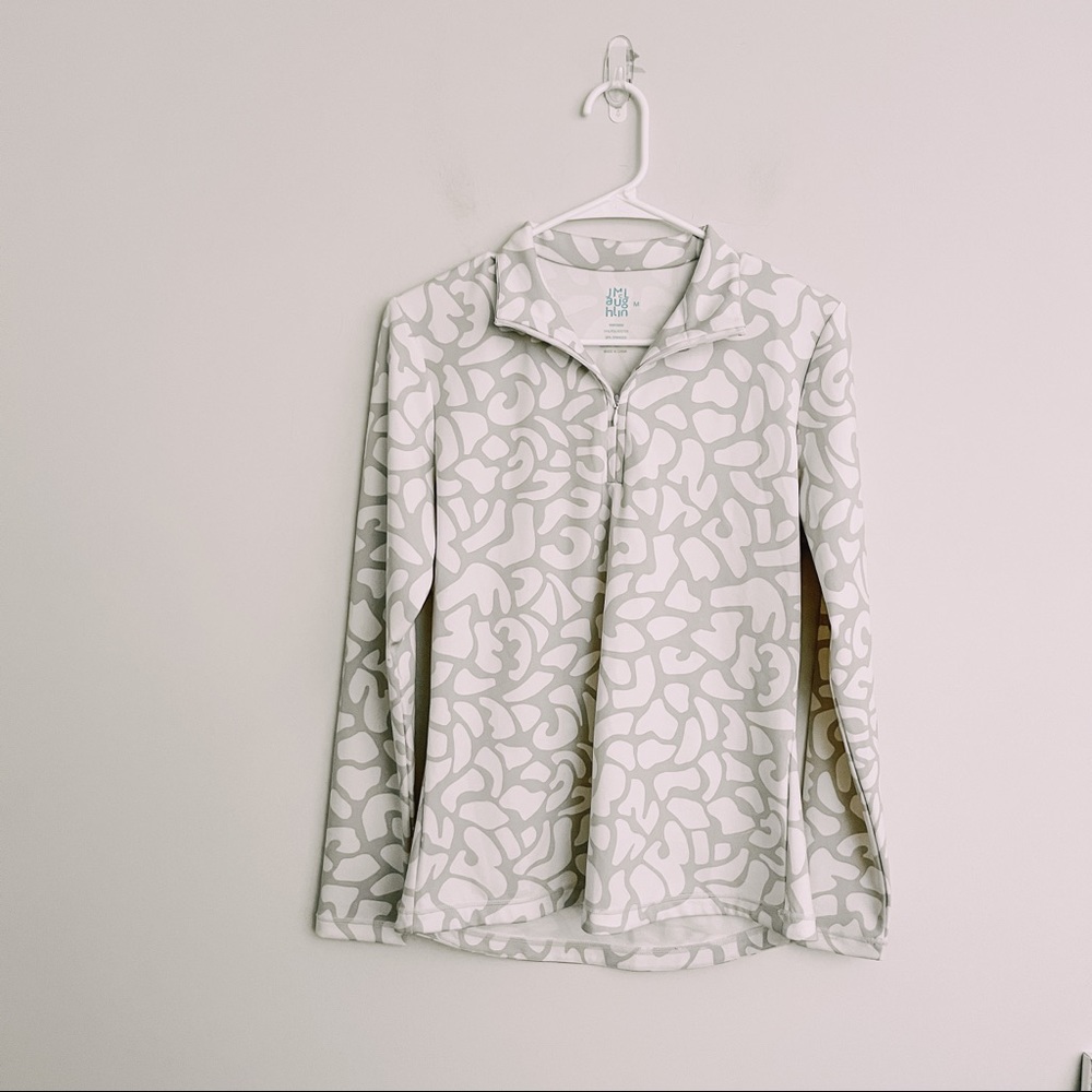 J McLaughlin Printed Half Zip